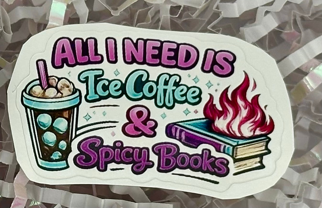 Coffee & Book Stickers Individual