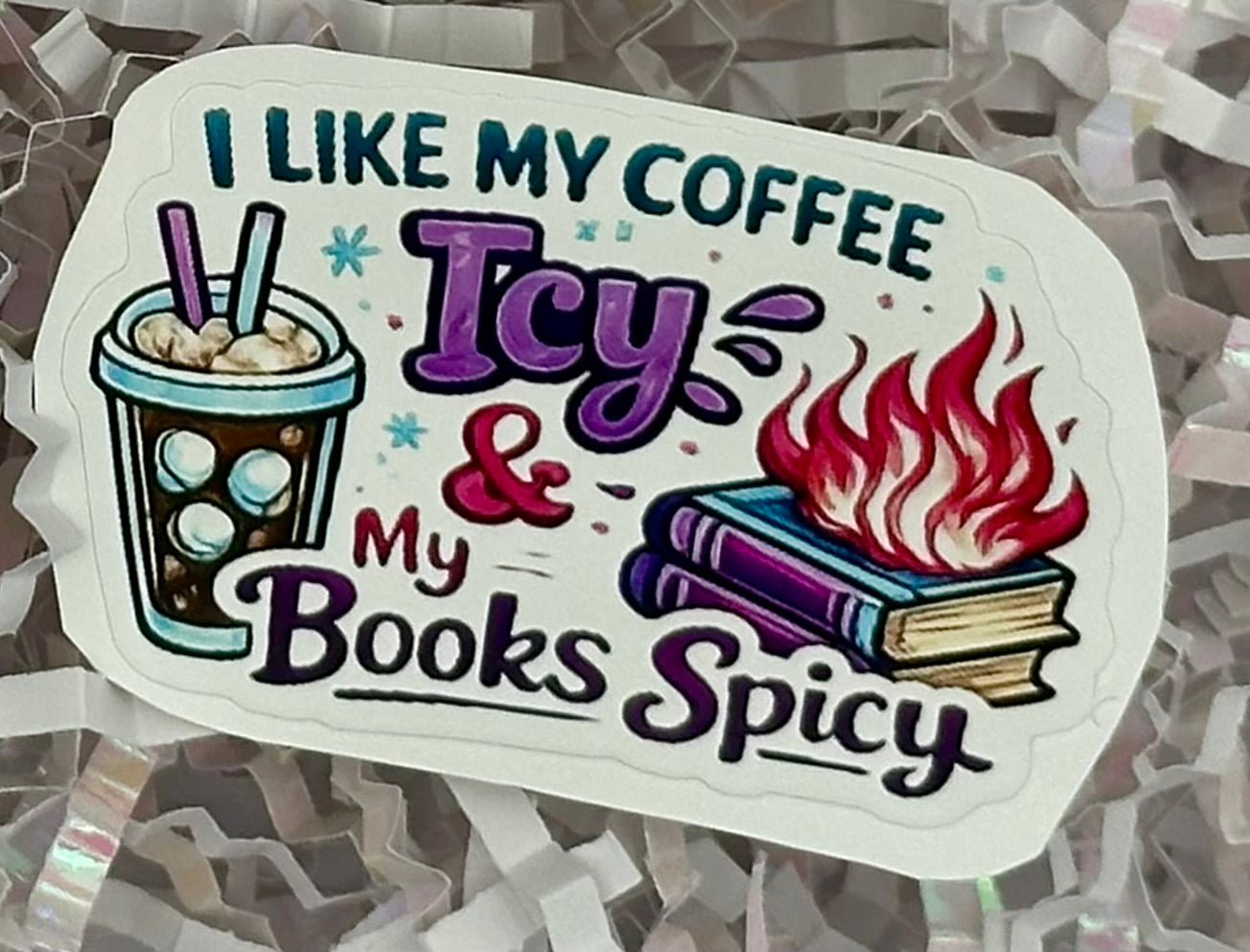 Coffee & Book Stickers Individual